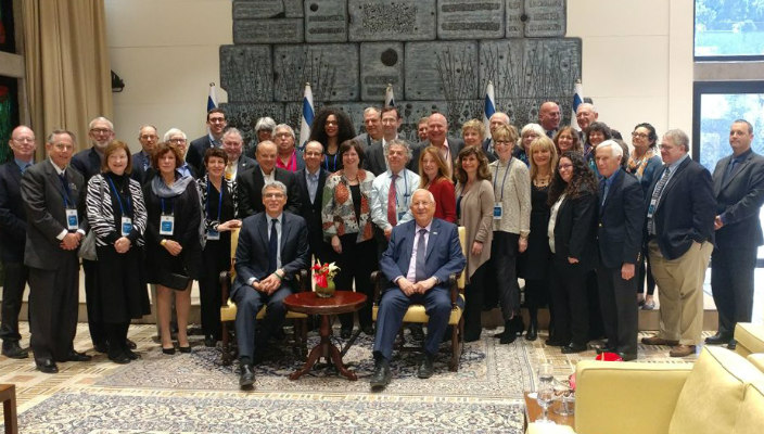 North American board members in Israel